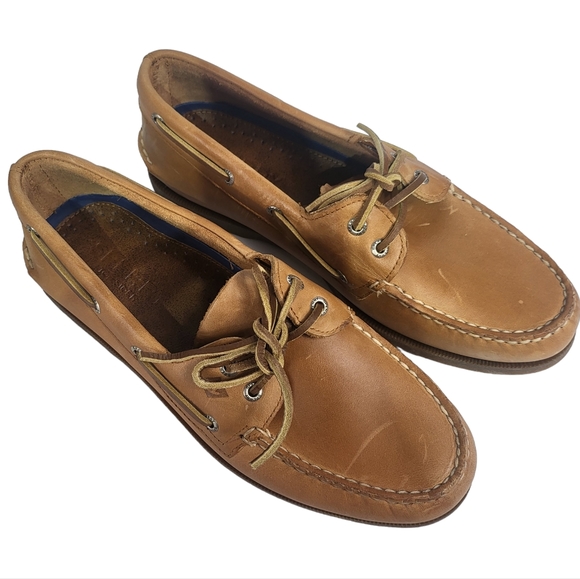 Sperry Authentic Original Boat Shoe Sahara Leather -10 - Picture 5 of 7